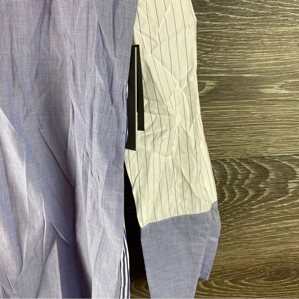 Nordstrom Signature cotton Colorblock button up NWT - Picture 8 of 9